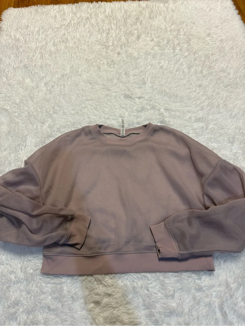ALO YOGA LAVENDER CLOUD ROW LONG SLEEVE